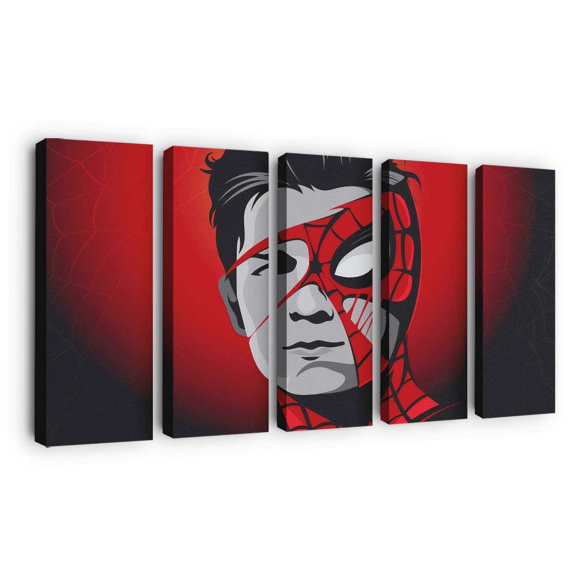 Tom Holland Maske Leinwandbild - Wanddeko