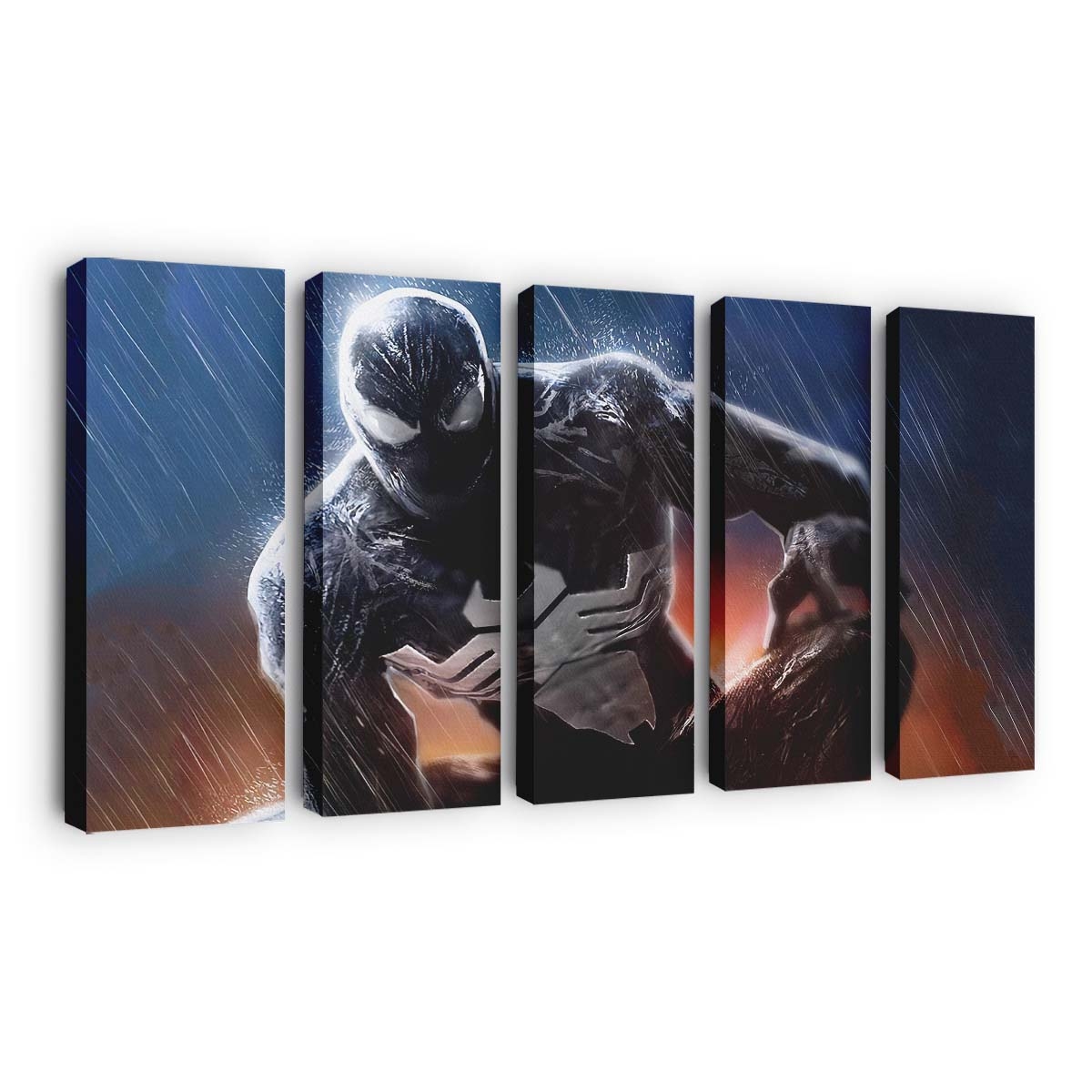 Venom im Regen Leinwandbild - Wanddeko