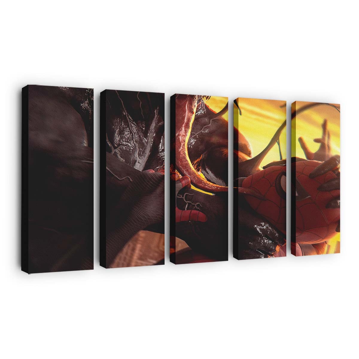 Venom leckt Spider Man 2 Leinwandbild - Wanddeko