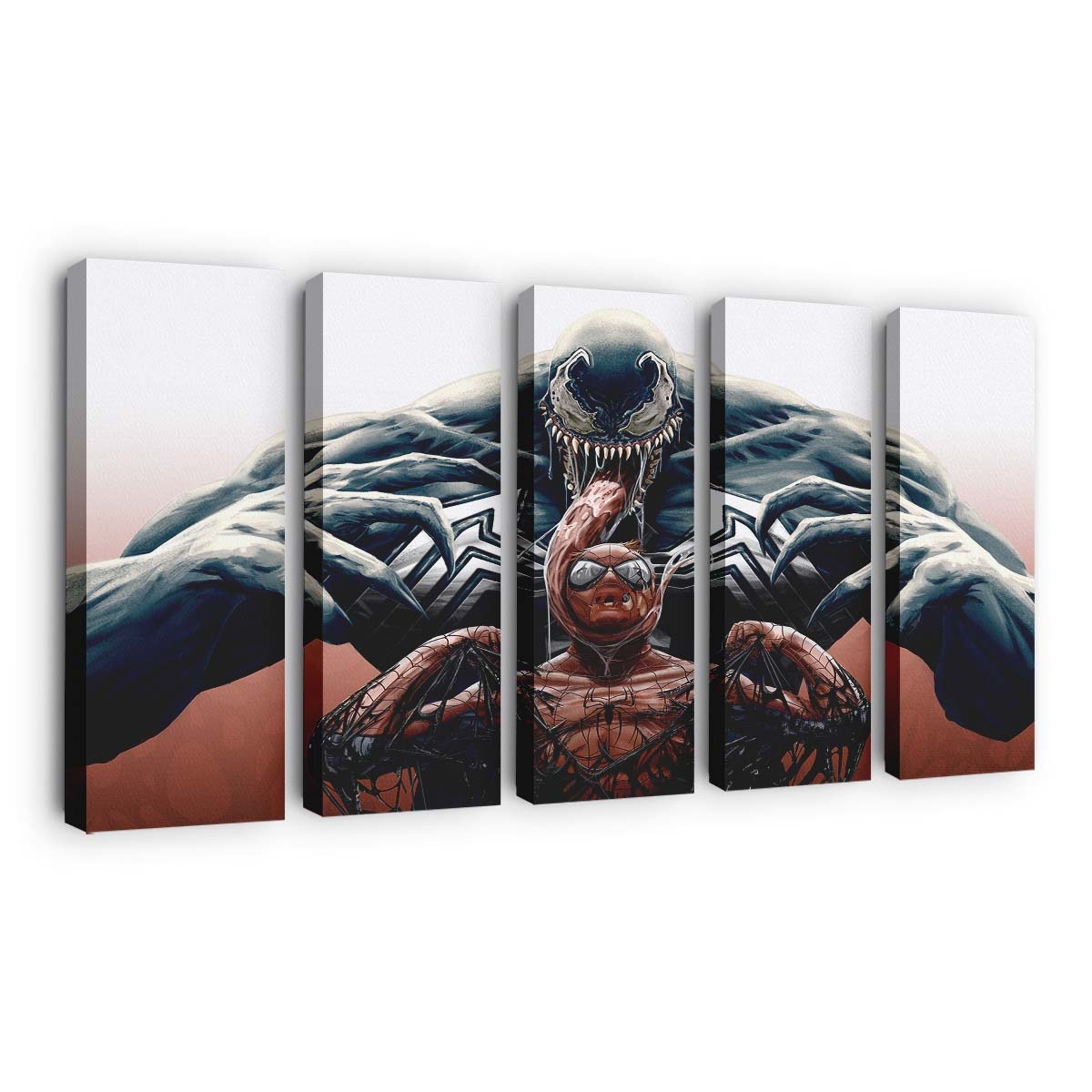 Venom Spider Man cooles Artwork Leinwandbild - Wanddeko