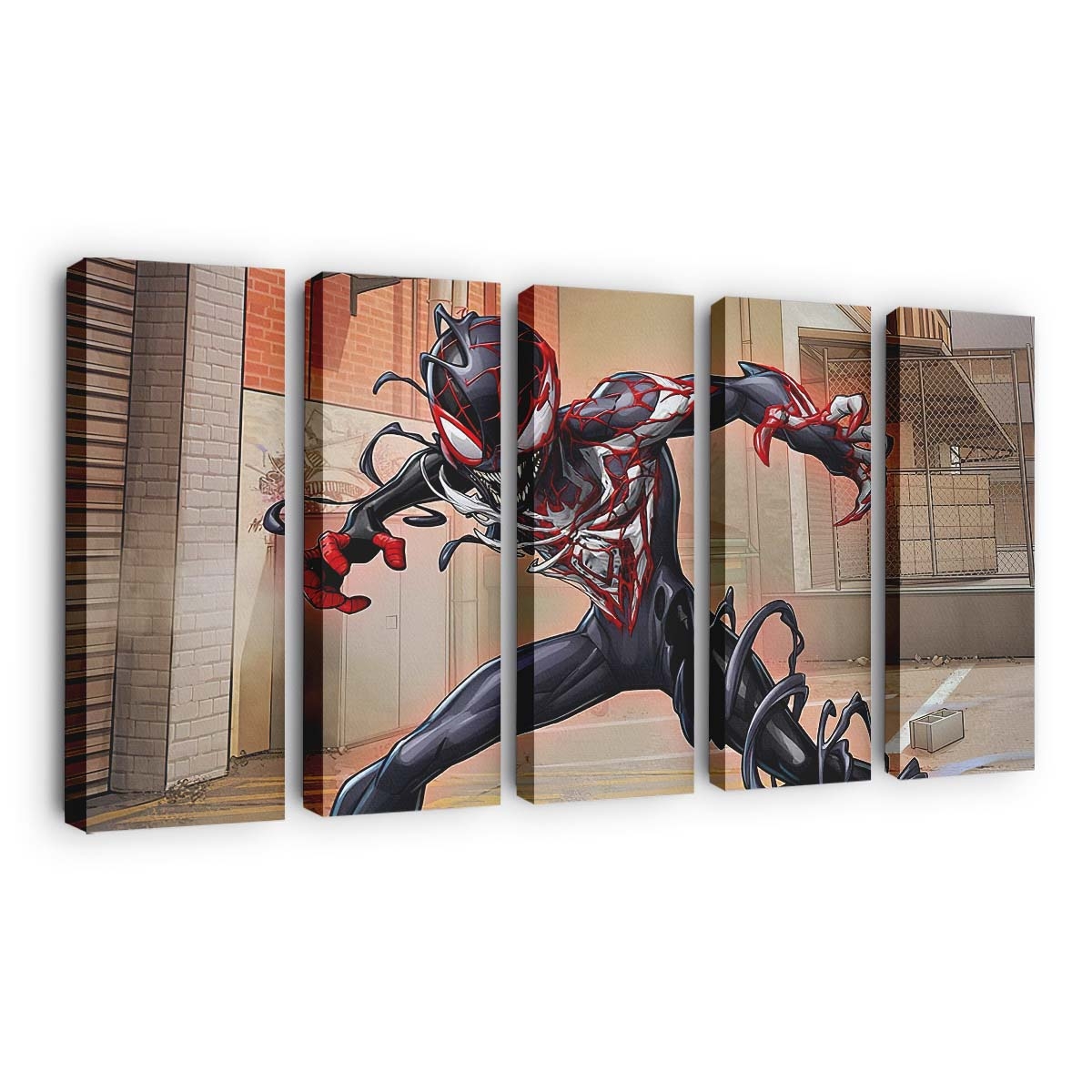Venomized Spider Verse Leinwandbild - Wanddeko