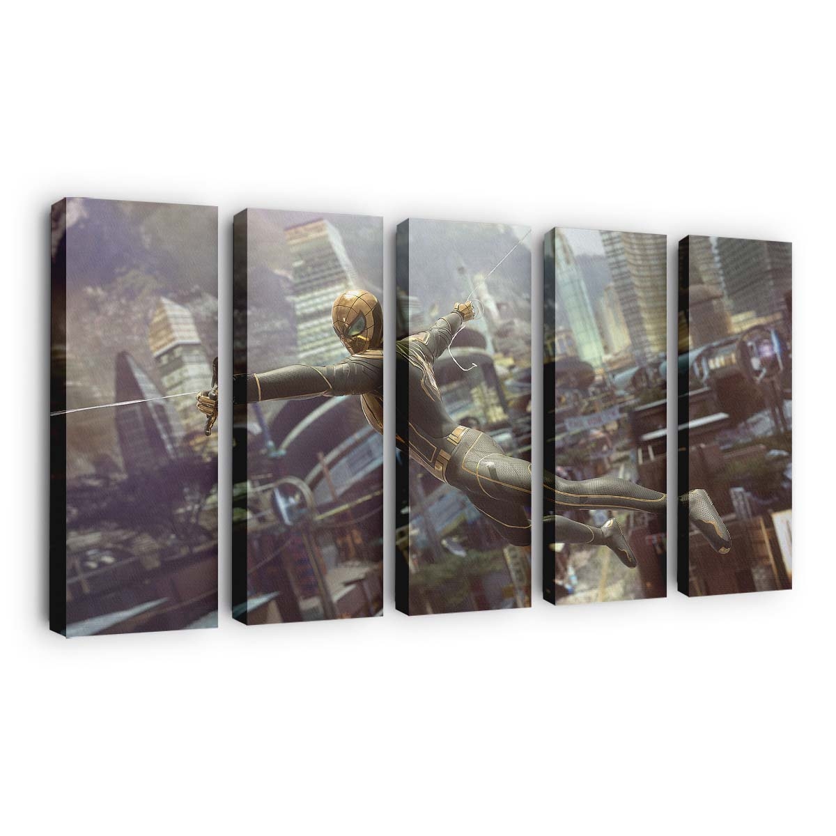 Wakandan Armor Spider Man 2 Leinwandbild - Wanddeko