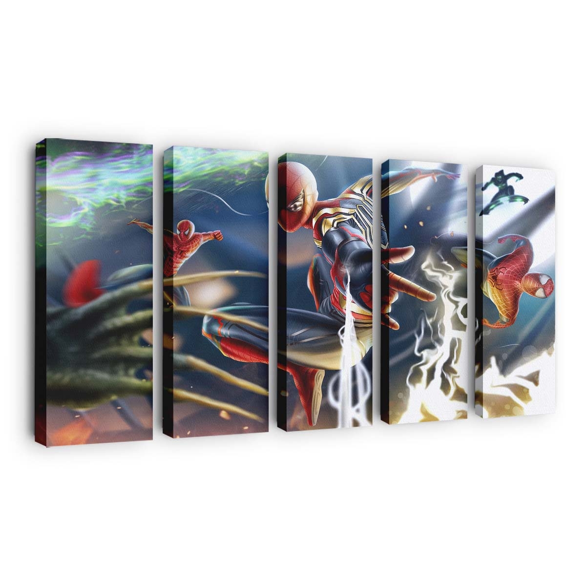 Web Of Realms Spider Verse Escapade Leinwandbild - Wanddeko