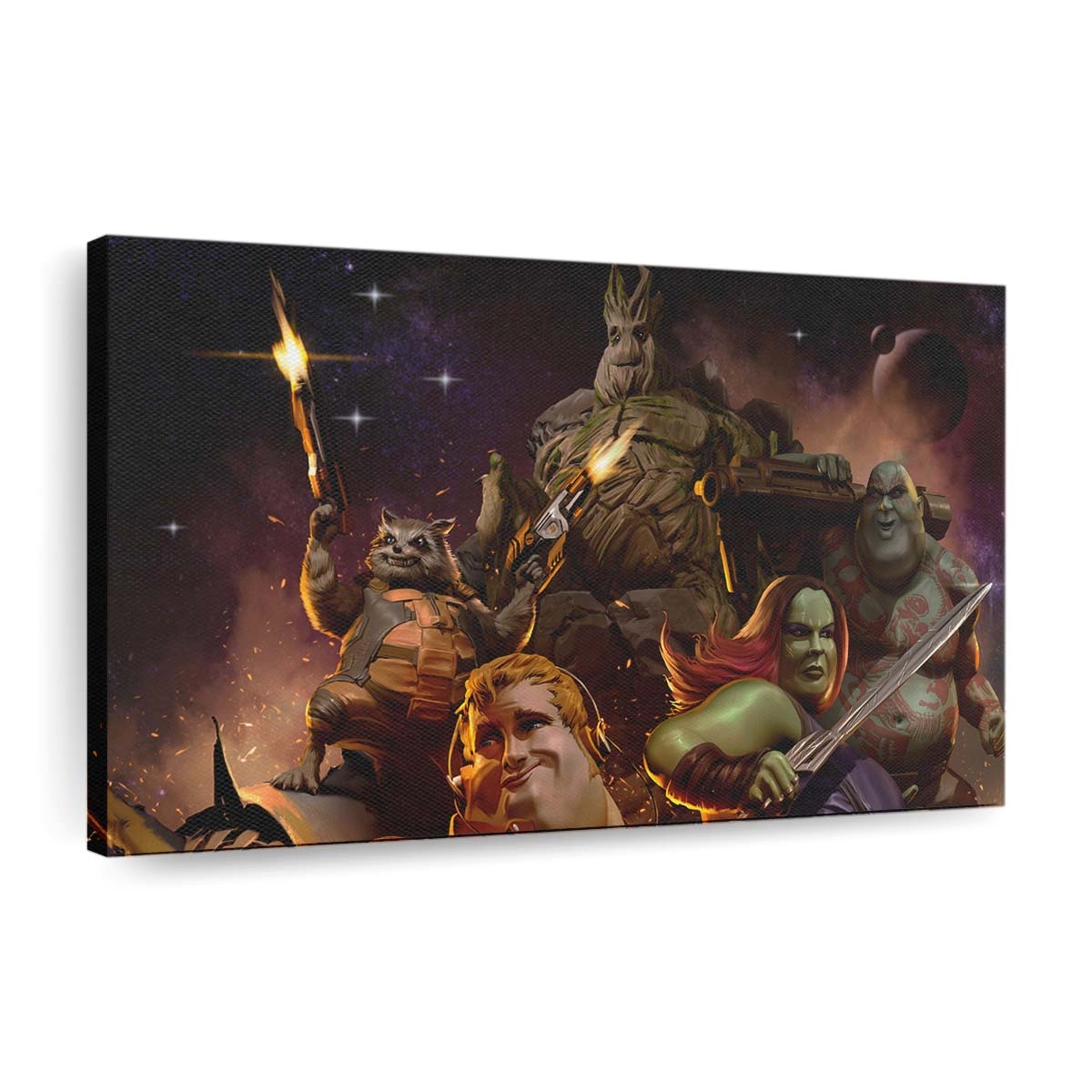 Fat Guardians Of Galaxy Heroes Leinwandbild - Wanddeko