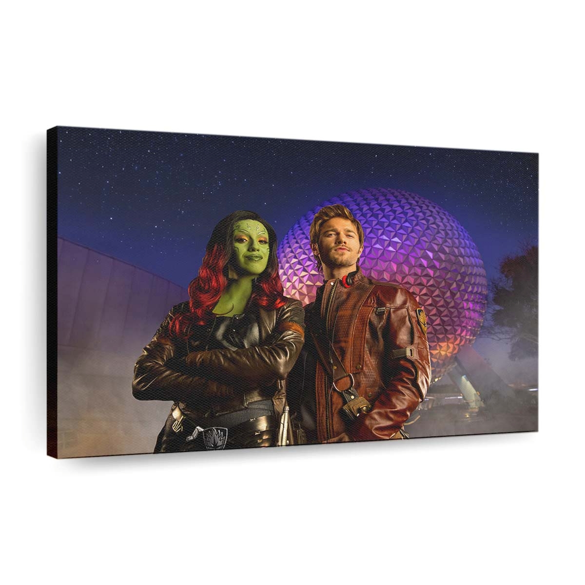 Gamora And Star Lord Cosplay Leinwandbild - Wanddeko