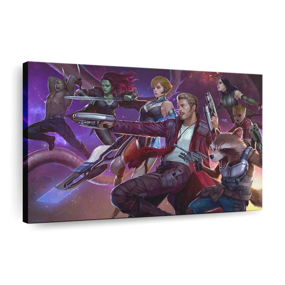 Guardians Of The Galaxy Marvel Future Fight Leinwandbild - Wanddeko