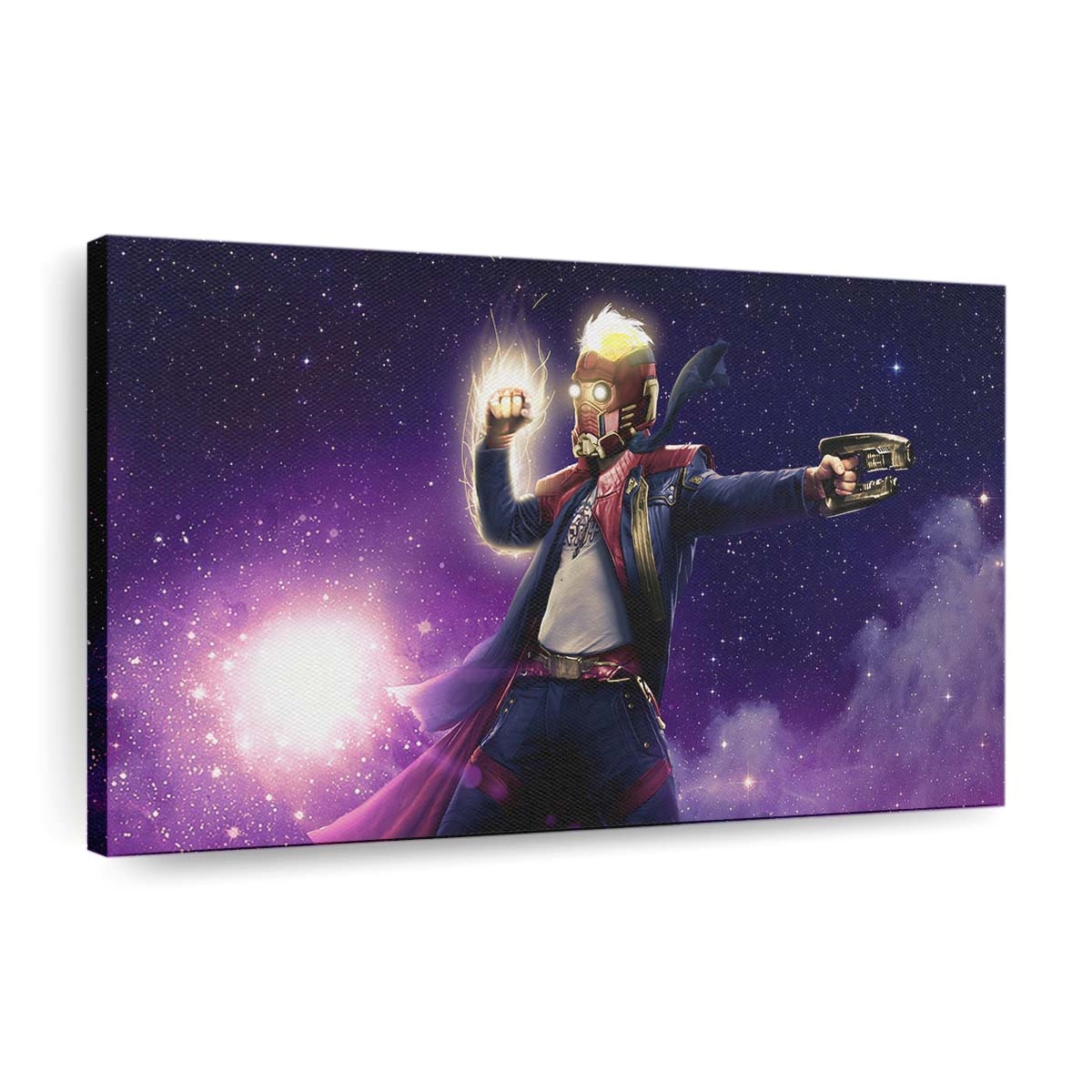 Star Lord Captain Marvel Mashup Leinwandbild - Wanddeko