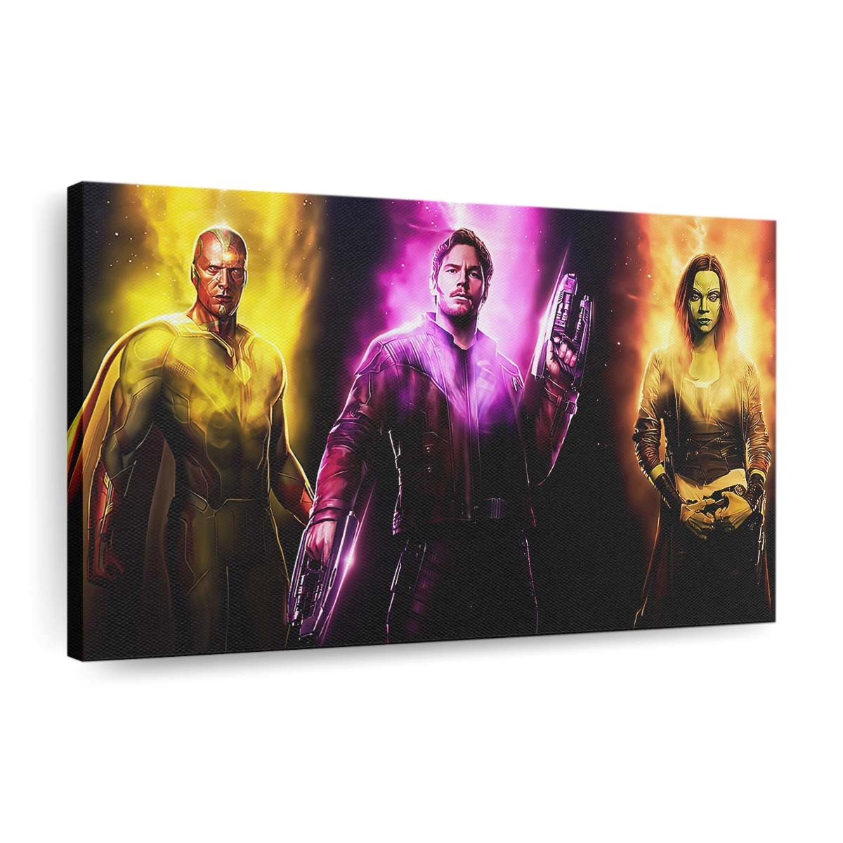 Star Lord Gamora Visison Leinwandbild - Wanddeko