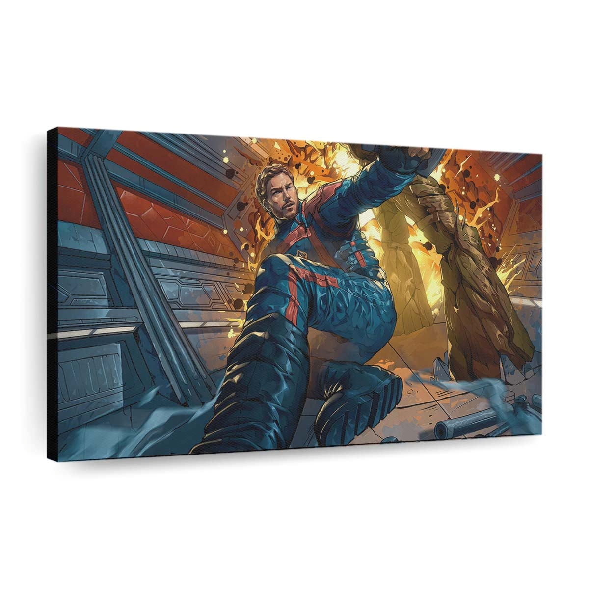 Star Lord In Guardians Of The Galaxy Vol 3 Artwork Leinwandbild - Wanddeko