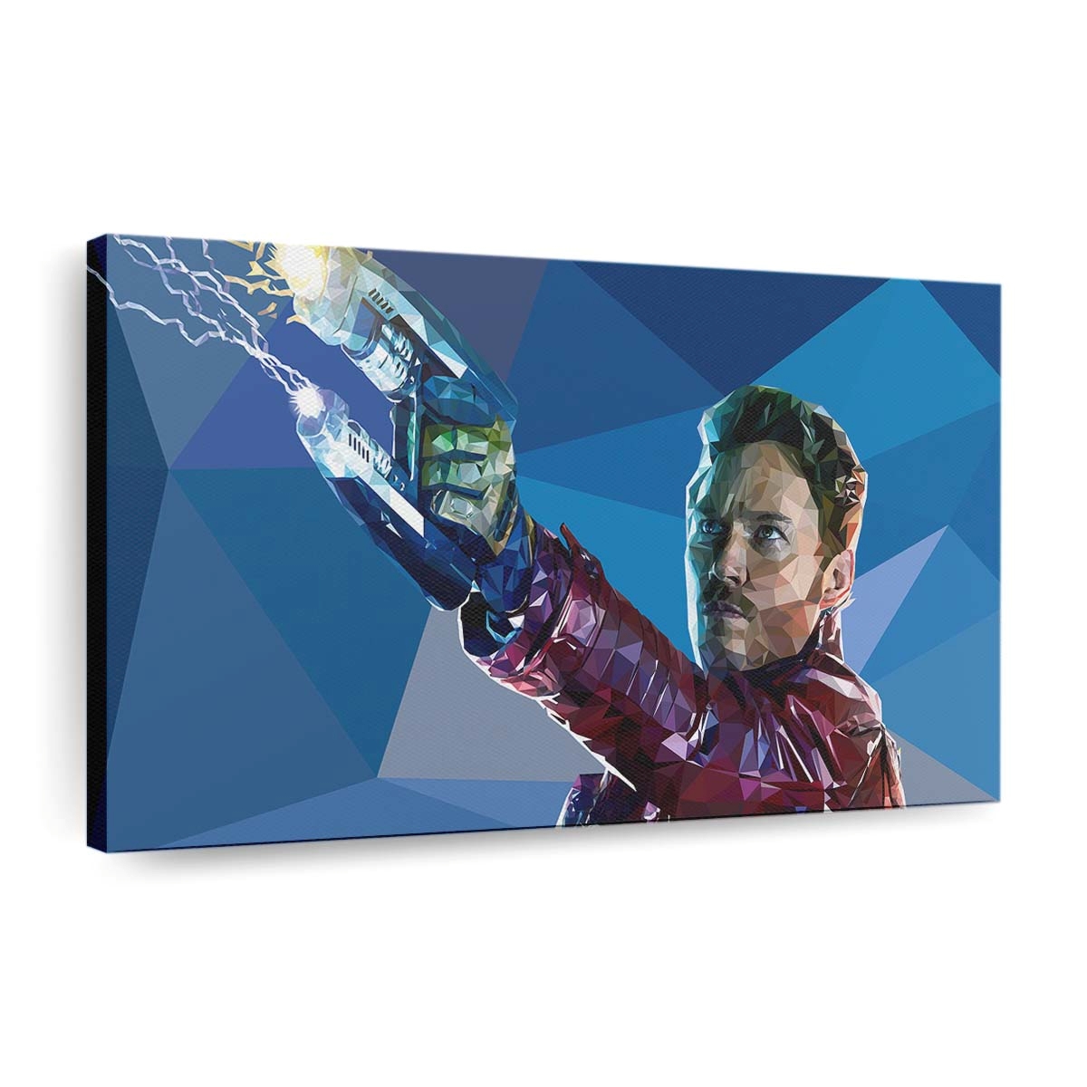 Star Lord Low Poly Leinwandbild - Wanddeko