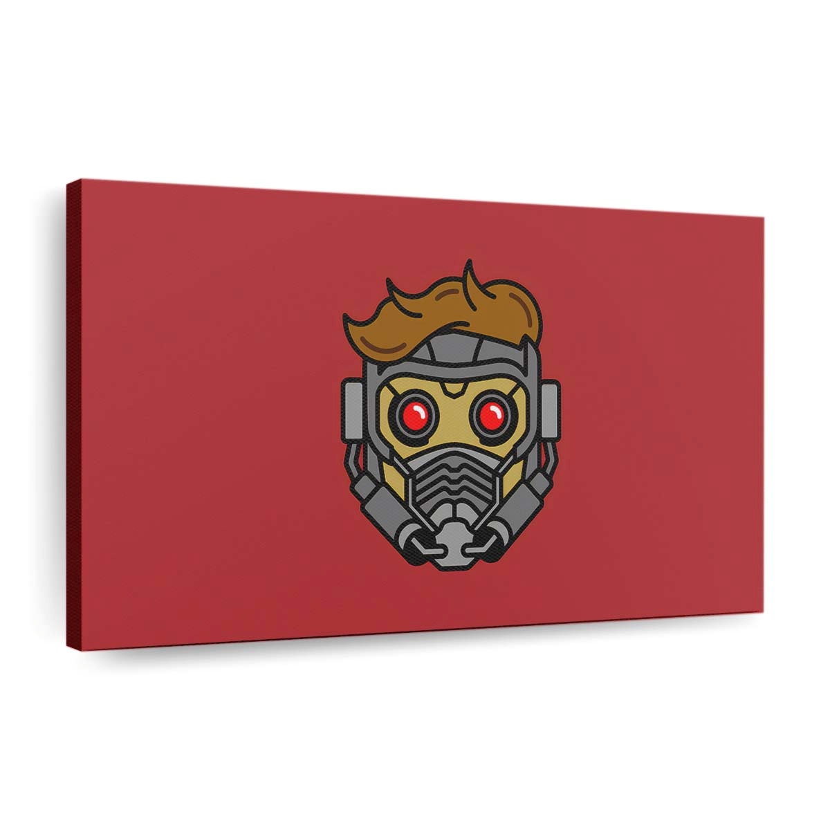 Star Lord Mask Minimal Leinwandbild - Wanddeko