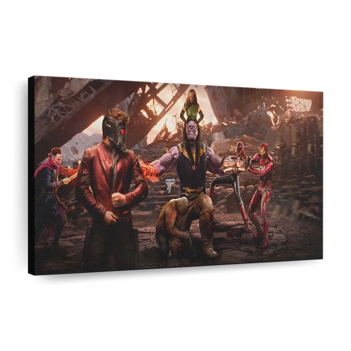 Thanos Vs Avengers Leinwandbild - Wanddeko
