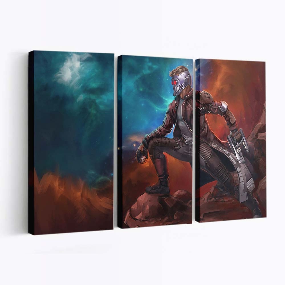 Star Lord Art Leinwandbild - Wanddeko