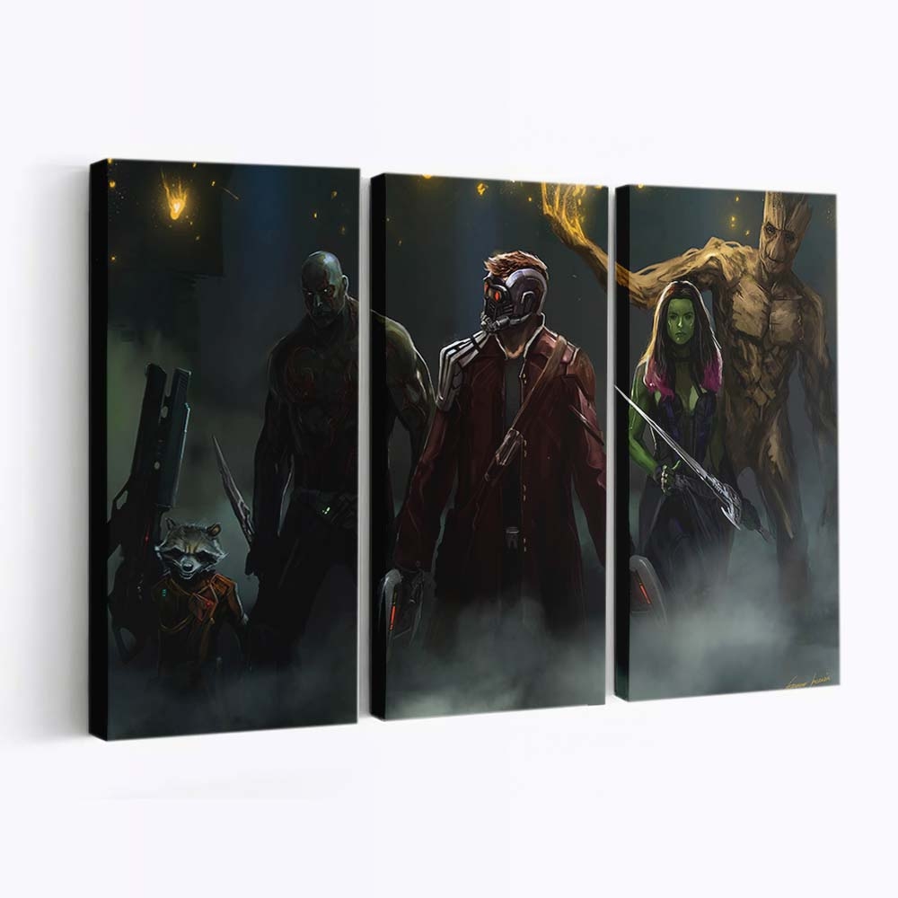 Guardians Of The Galaxy Artwork Leinwandbild - Wanddeko