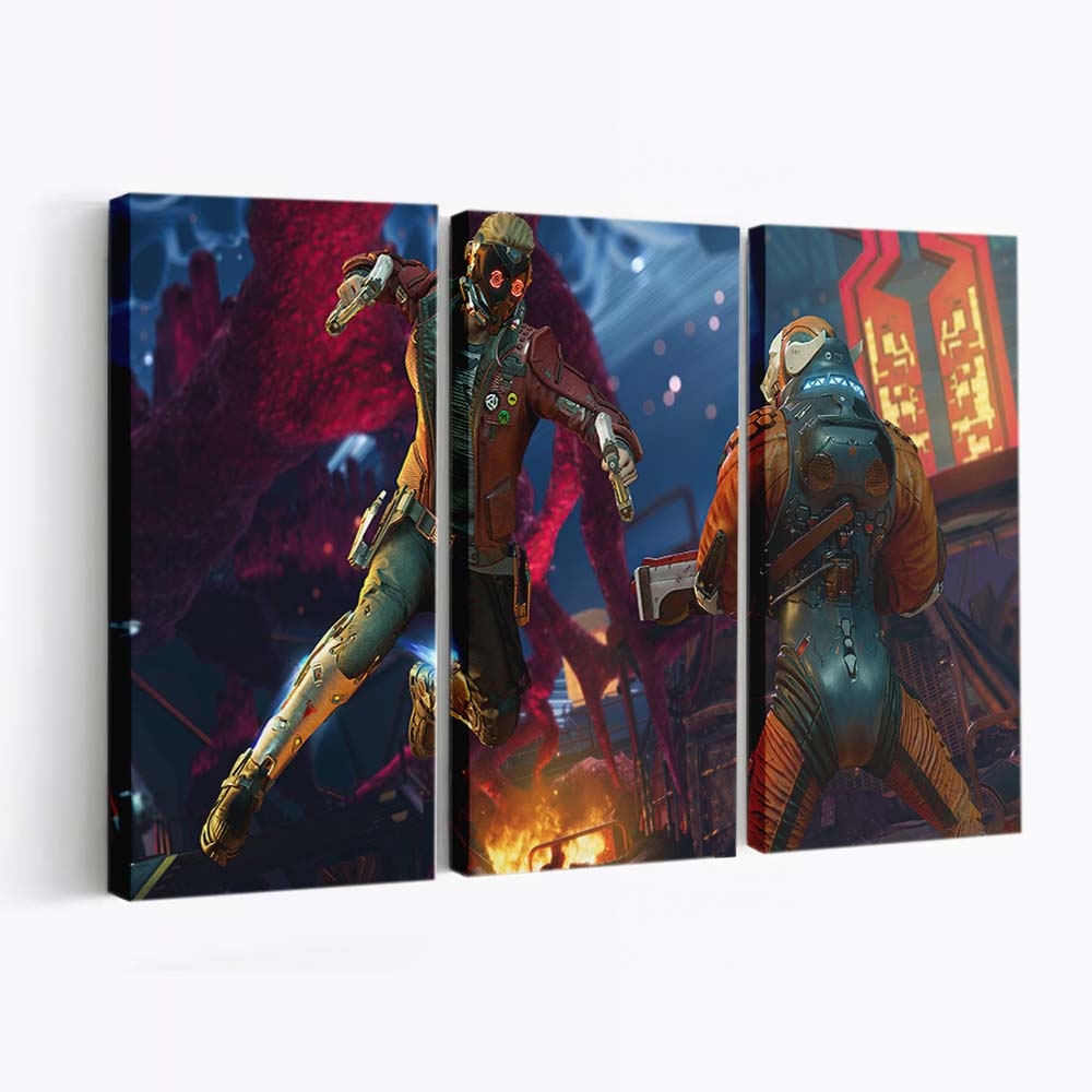 Guardians Of The Galaxy Game Star Lord Leinwandbild - Wanddeko