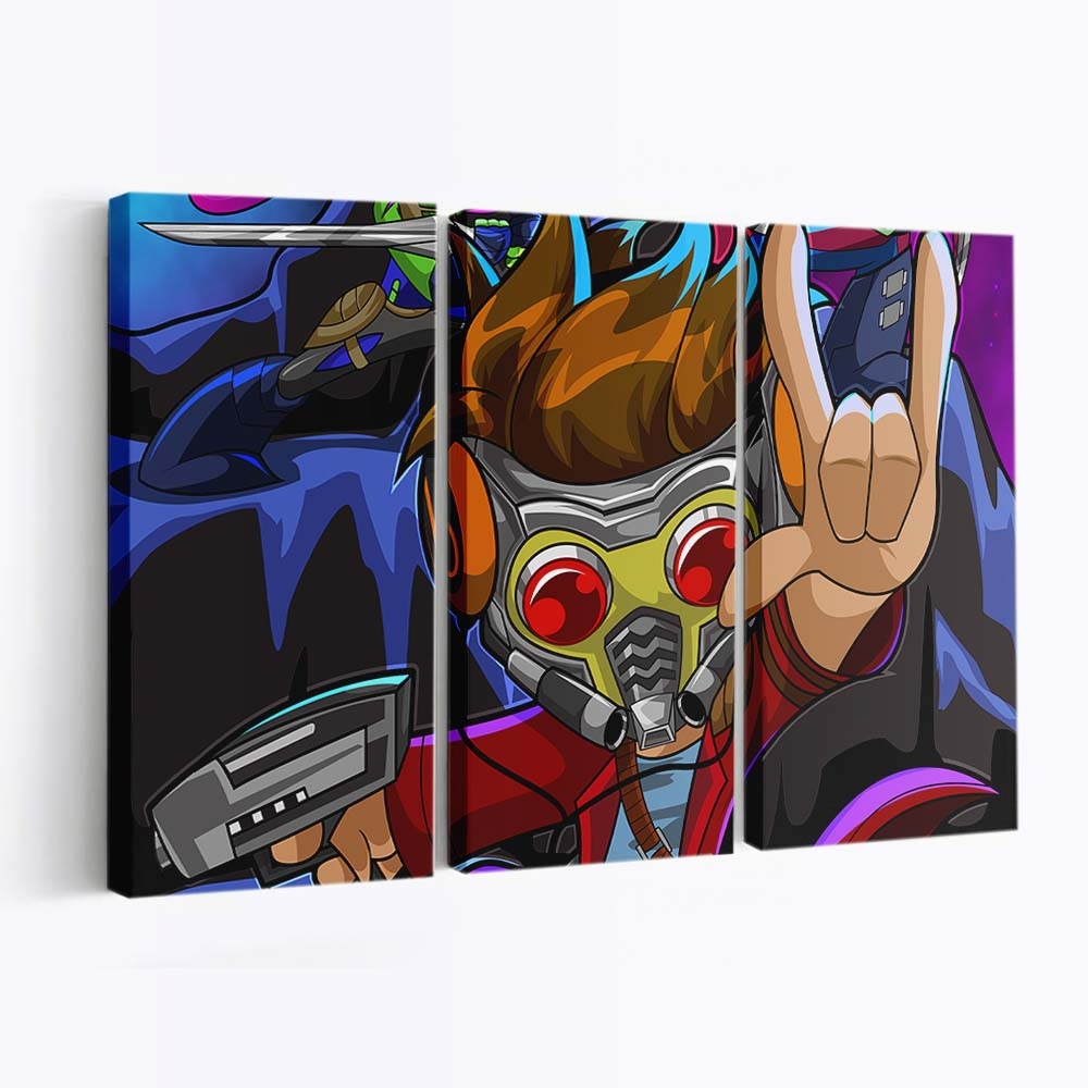 Star Lord Cool Artwork Leinwandbild - Wanddeko