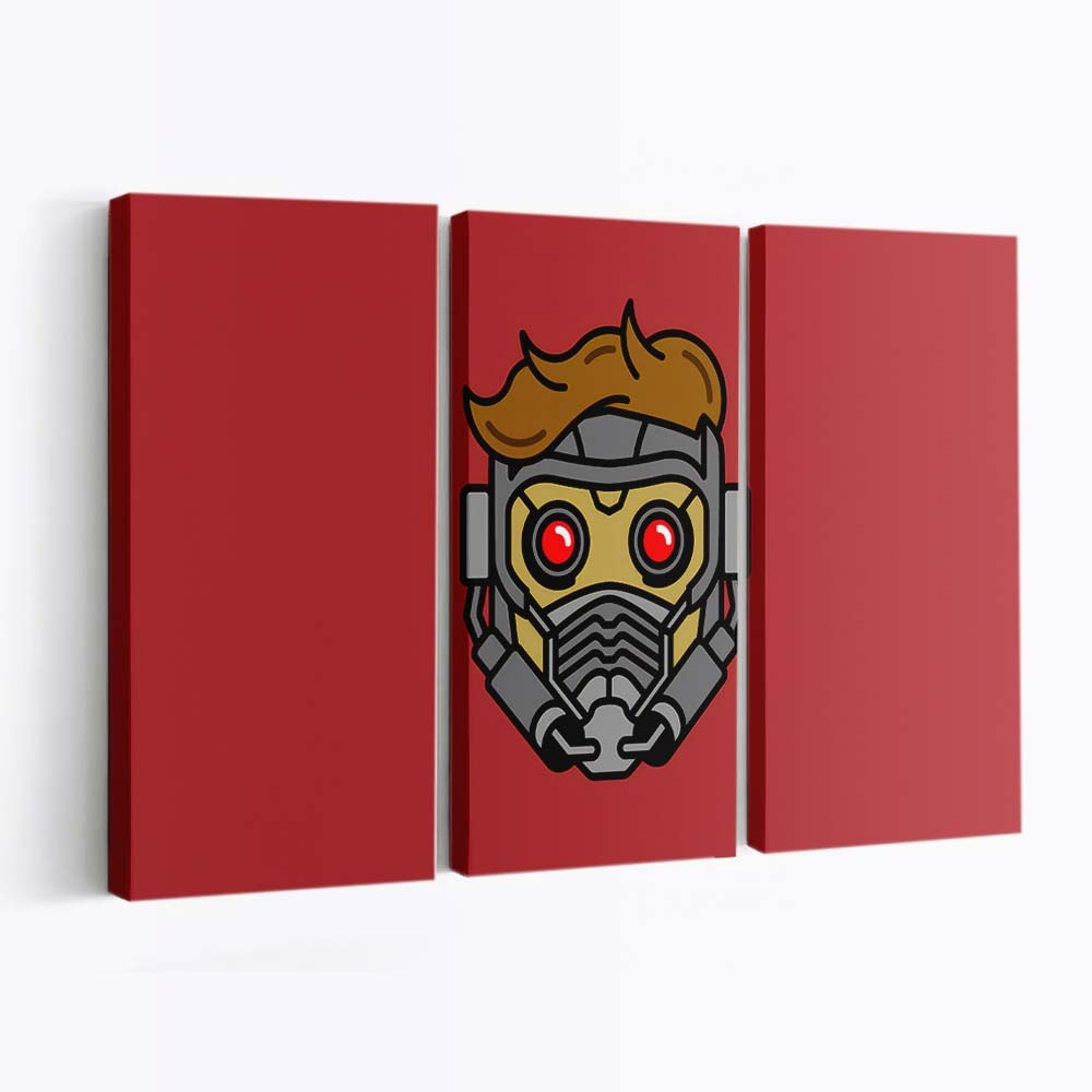 Star Lord Mask Minimal Leinwandbild - Wanddeko