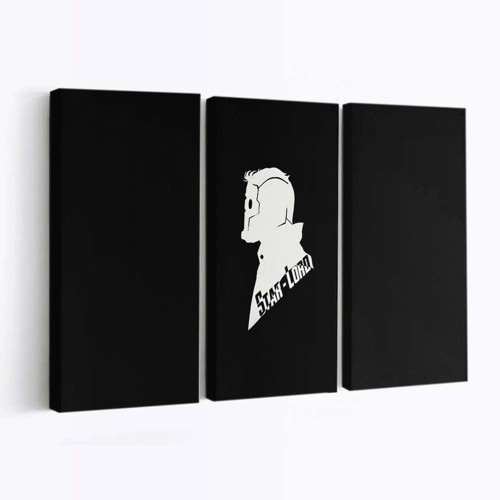 Star Lord Minimal Art Leinwandbild - Wanddeko