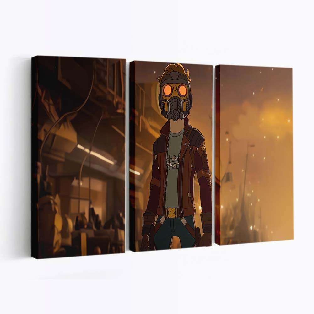 Starlord X Morty Leinwandbild - Wanddeko