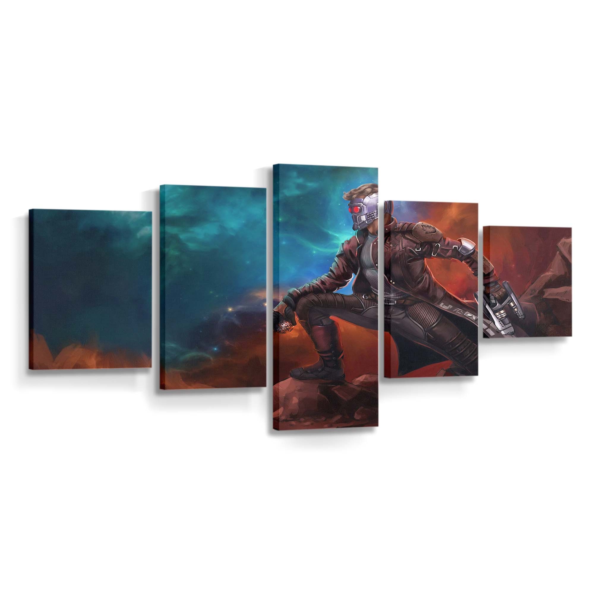 Star Lord Art Leinwandbild - Wanddeko Star-Lord Leinwandbild