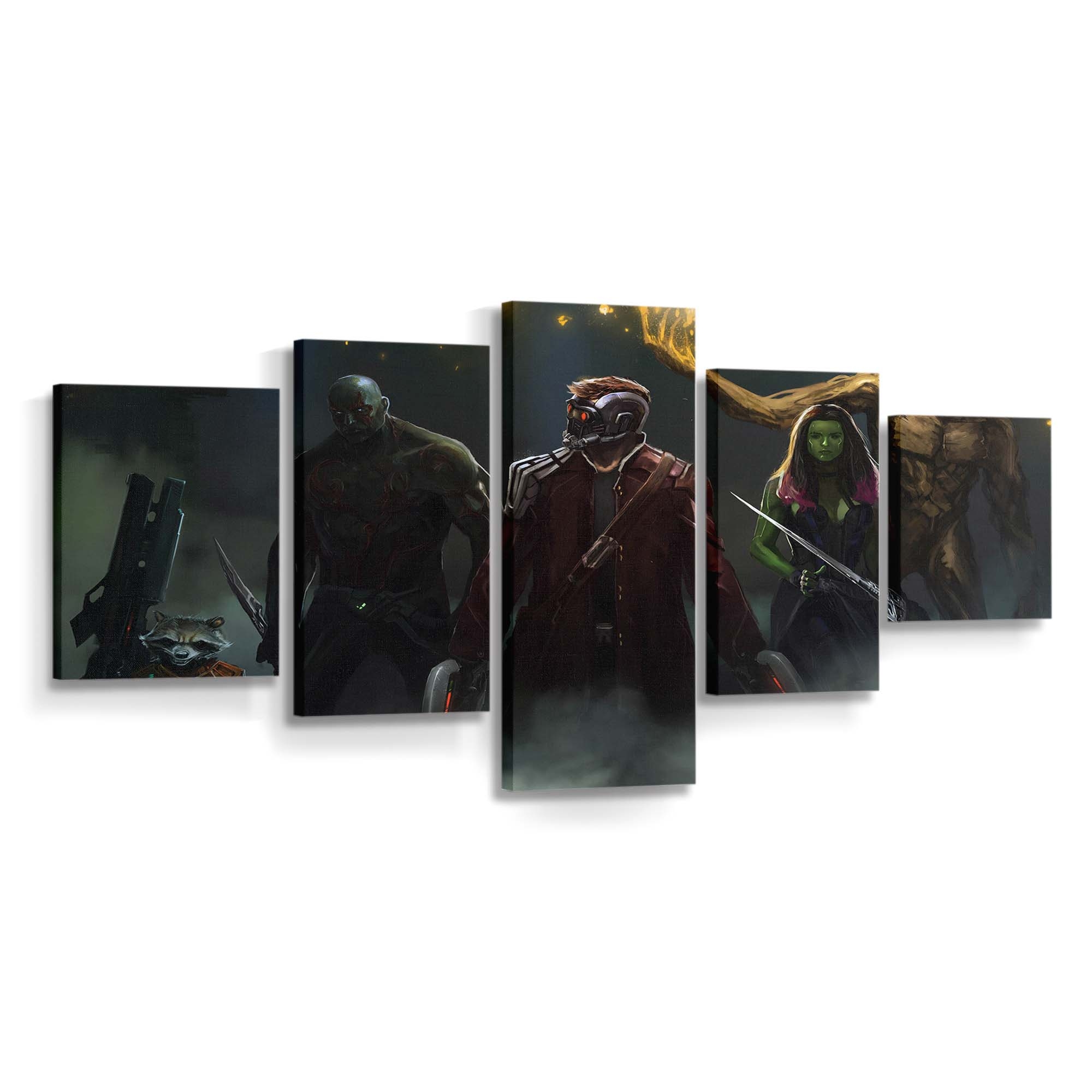 Guardians Of The Galaxy Artwork Leinwandbild - Wanddeko Star-Lord Leinwandbild