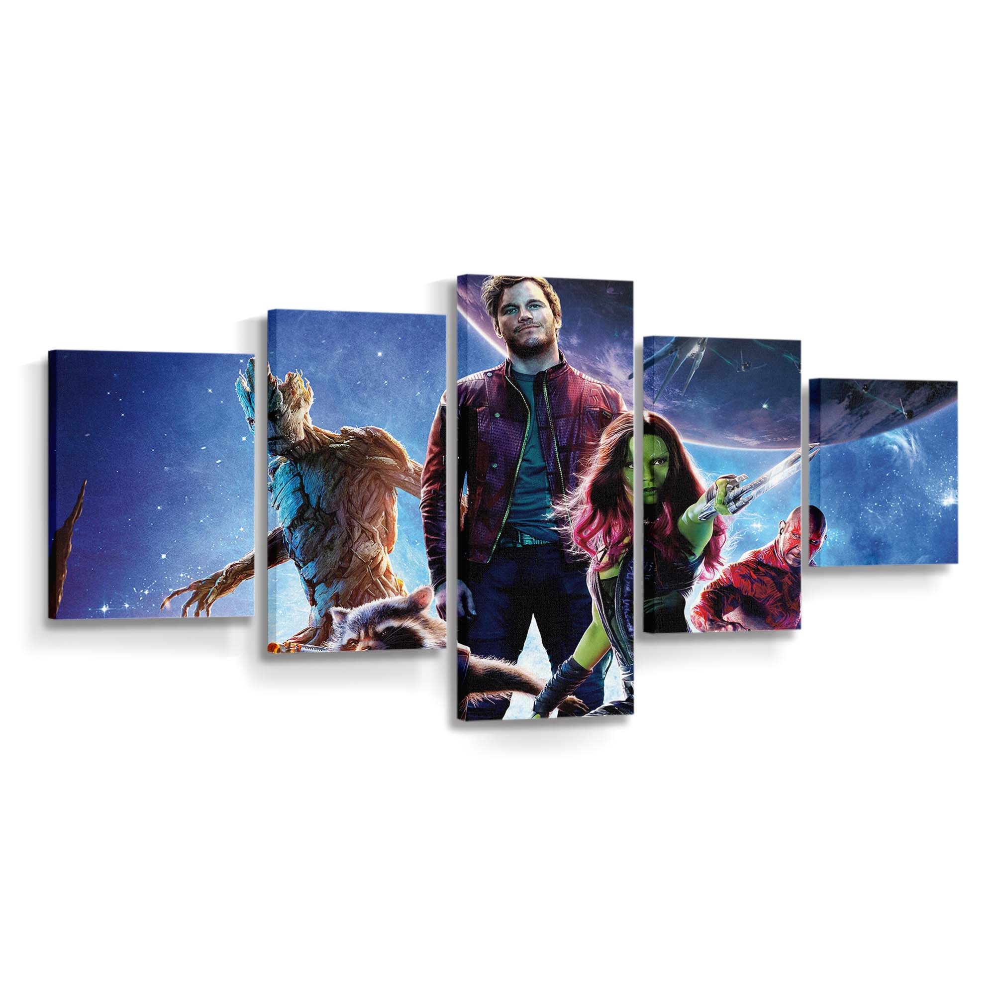 Guardians Of The Galaxy Movie Poster Leinwandbild - Wanddeko Star-Lord Leinwandbild