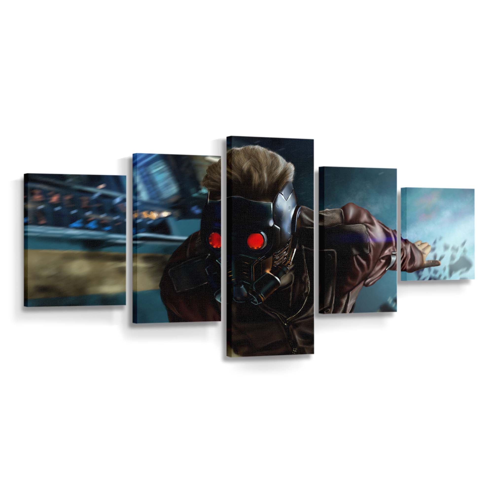 Star Lord 12K Leinwandbild - Wanddeko Star-Lord Leinwandbild