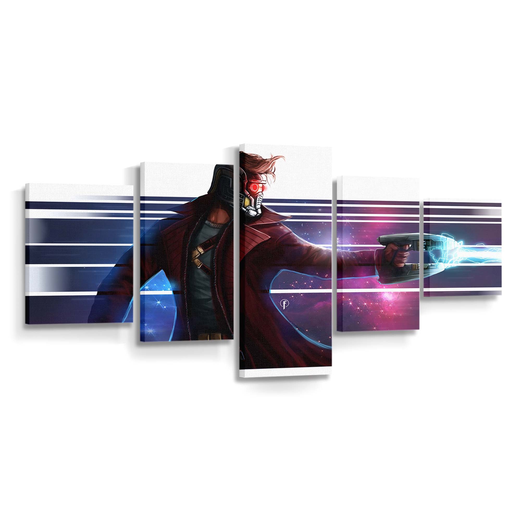 Star Lord Artwork Leinwandbild - Wanddeko Star-Lord Leinwandbild