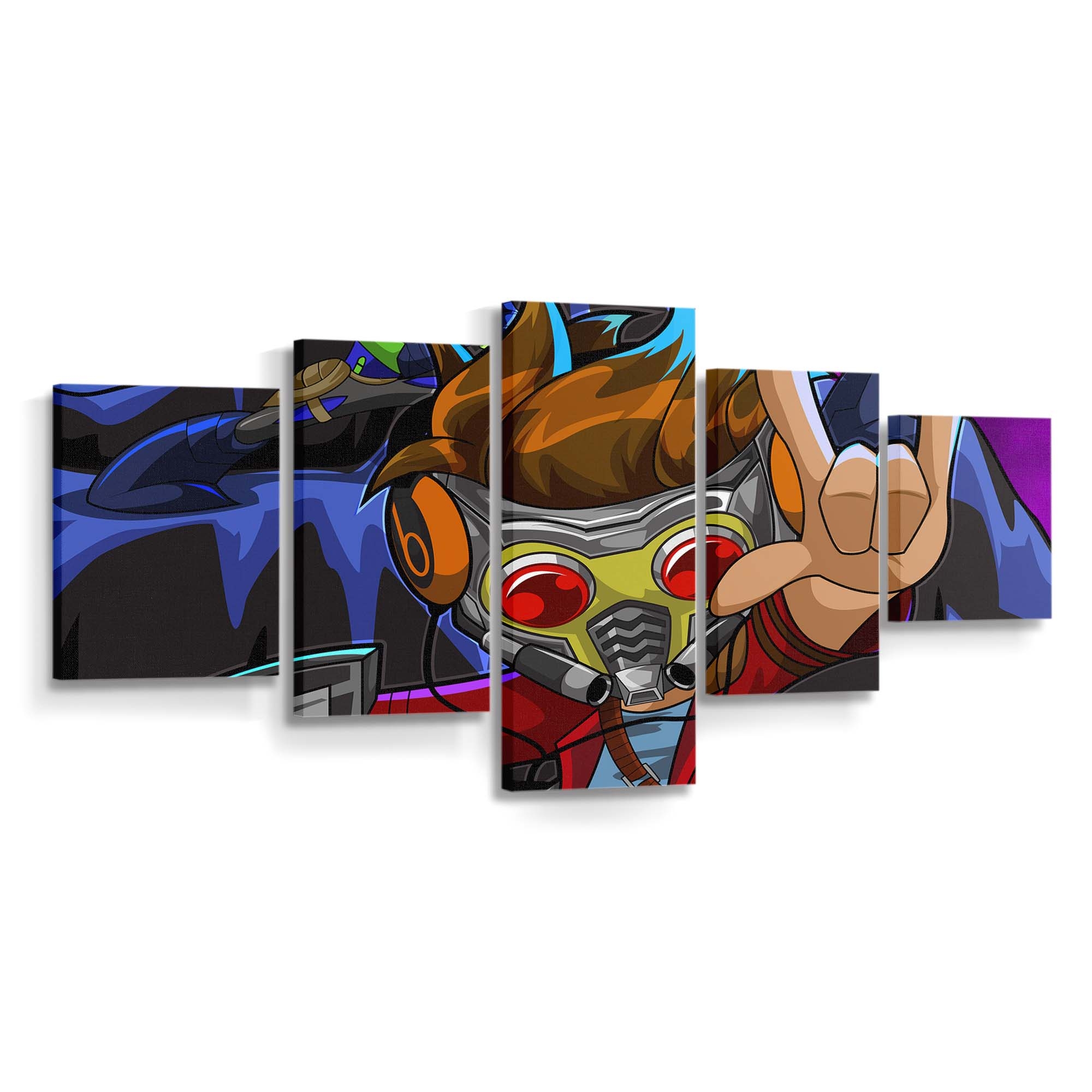 Star Lord Cool Artwork Leinwandbild - Wanddeko Star-Lord Leinwandbild
