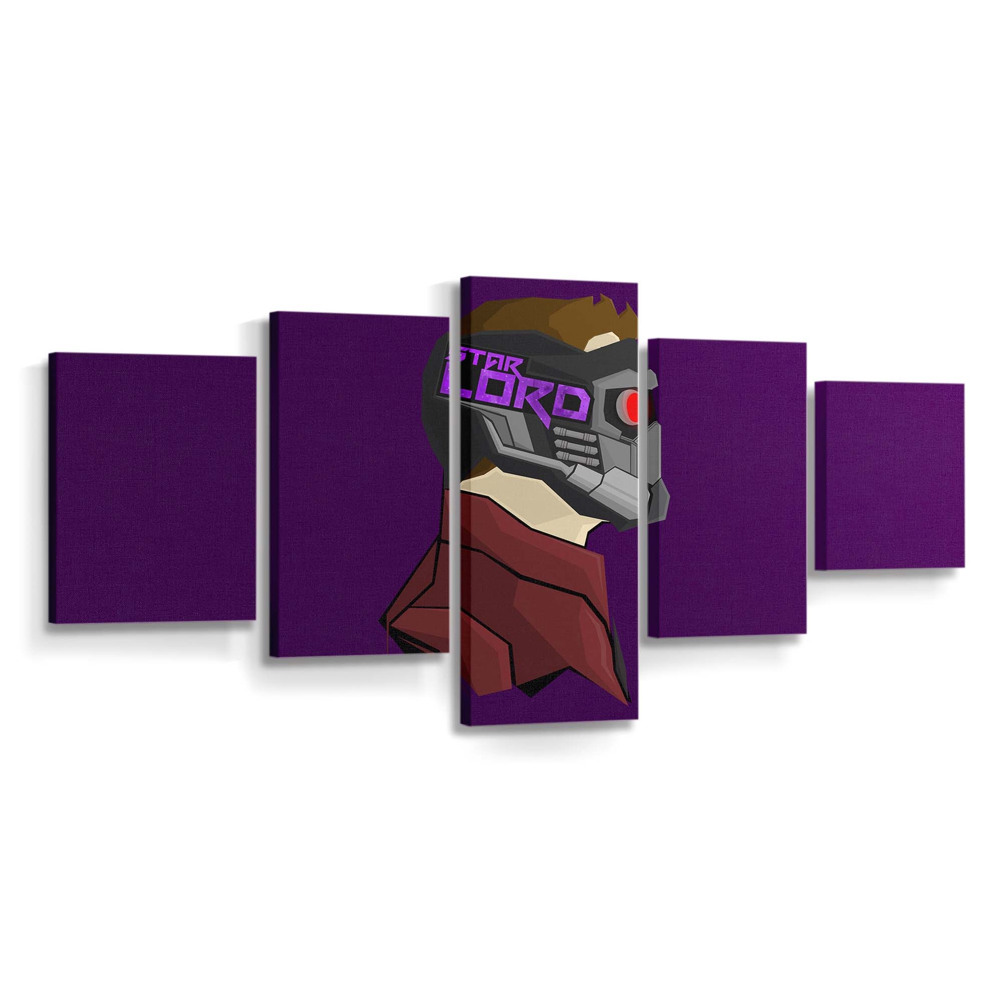 Starlord Pop Head Shot Leinwandbild - Wanddeko Star-Lord Leinwandbild