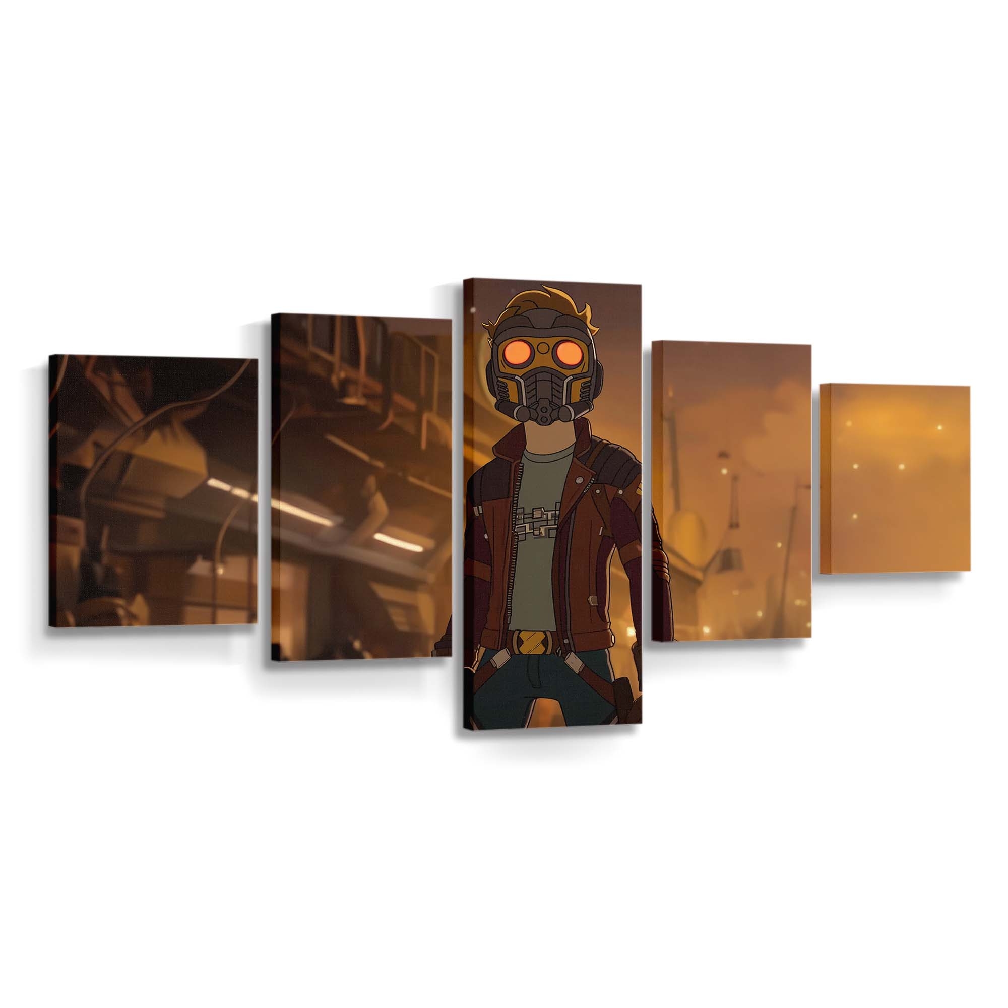 Starlord X Morty Leinwandbild - Wanddeko Star-Lord Leinwandbild