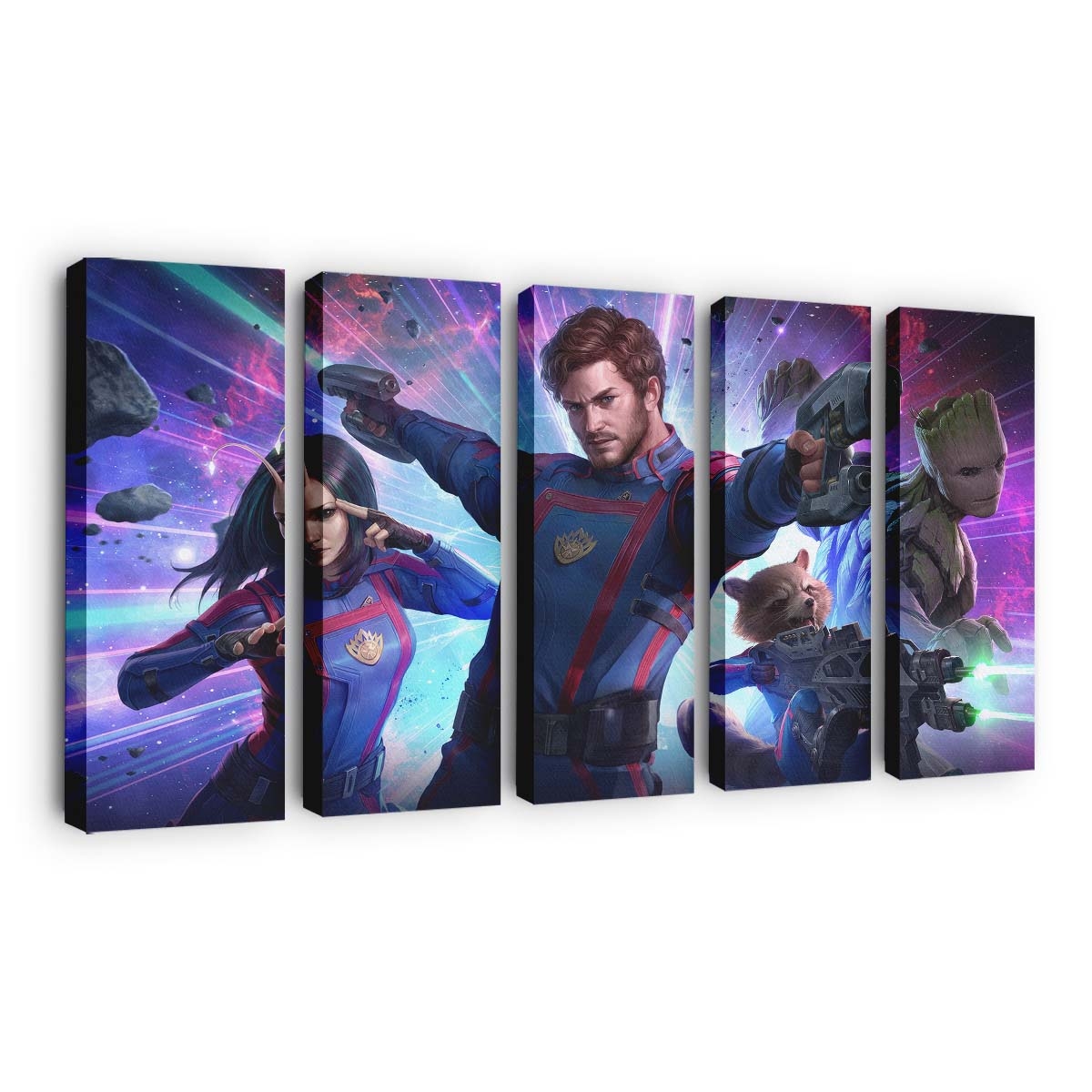 Guardians Of The Galaxy Marvel Future Fight Leinwandbild - Wanddeko