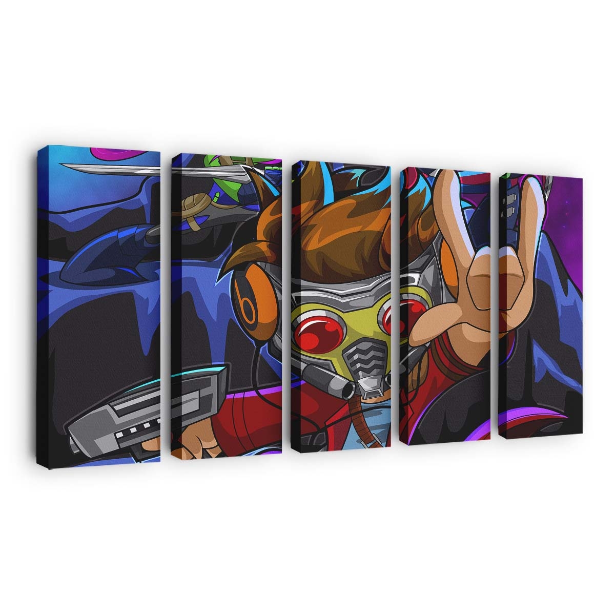 Star Lord Cool Artwork Leinwandbild - Wanddeko