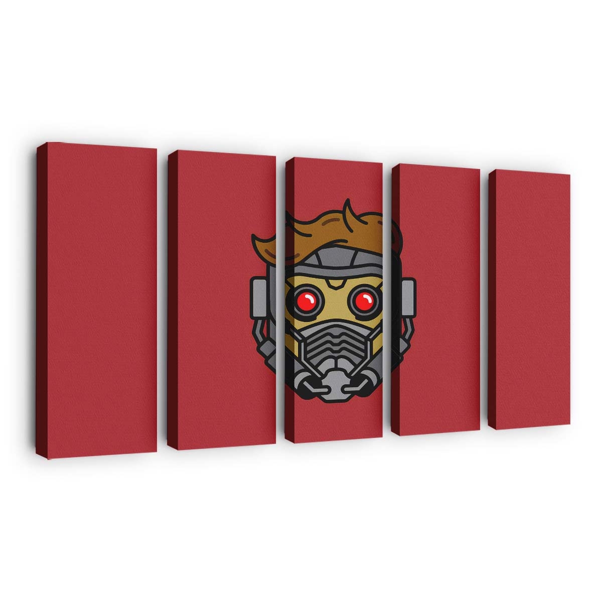 Star Lord Mask Minimal Leinwandbild - Wanddeko