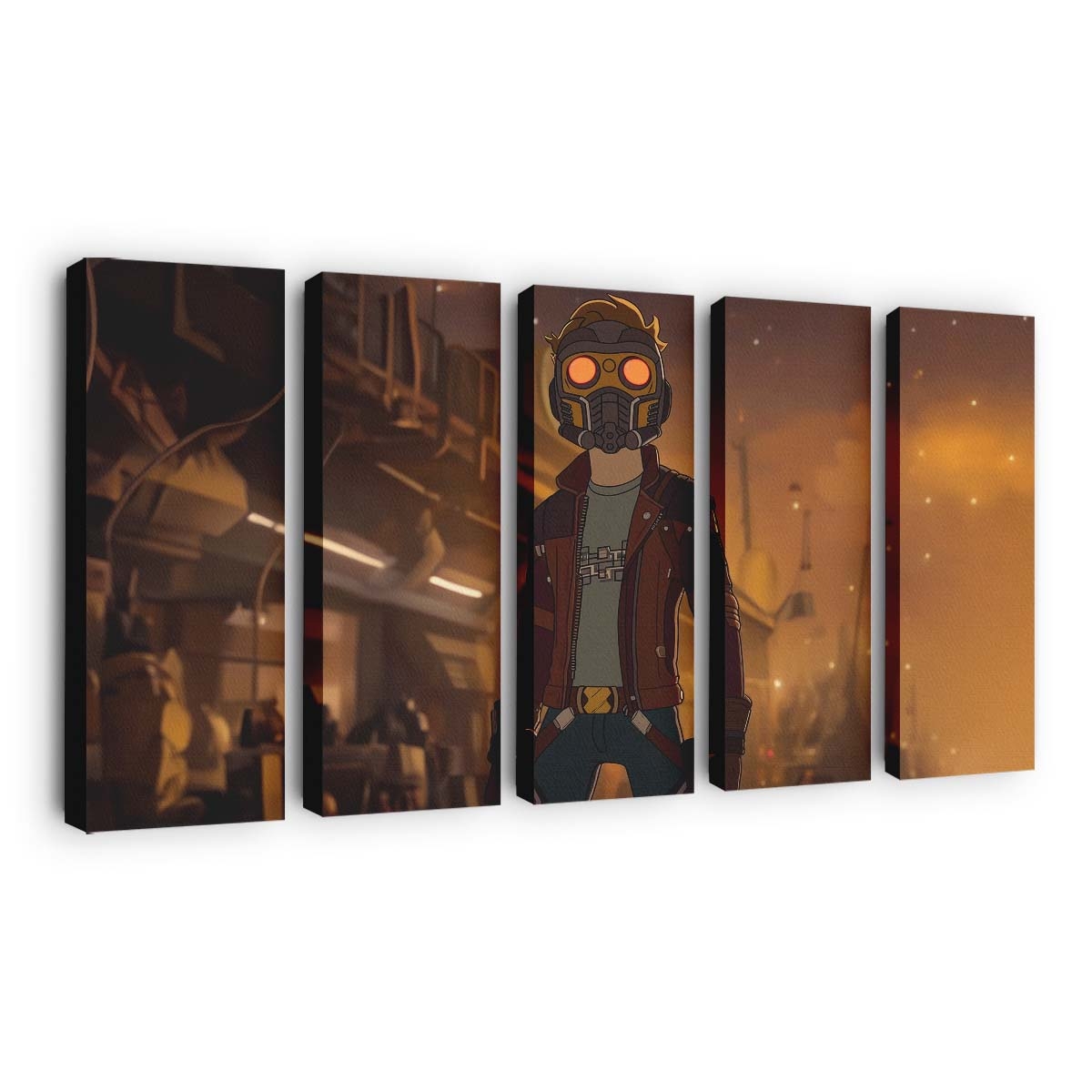 Starlord X Morty Leinwandbild - Wanddeko