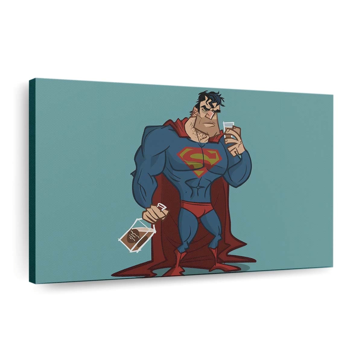 Drunk Superman Leinwandbilder | Wanddeko