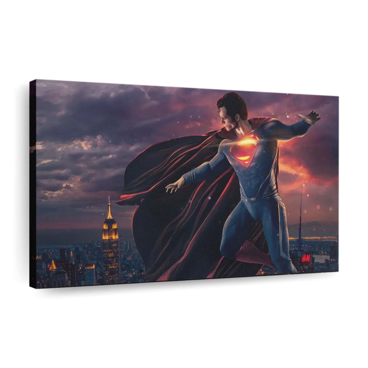 Ethereal Superman The Glowing Might Leinwandbilder | Wanddeko