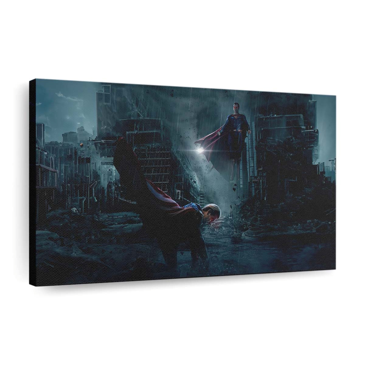 Homelander And Superman Icons Of Two Worlds Leinwandbilder | Wanddeko