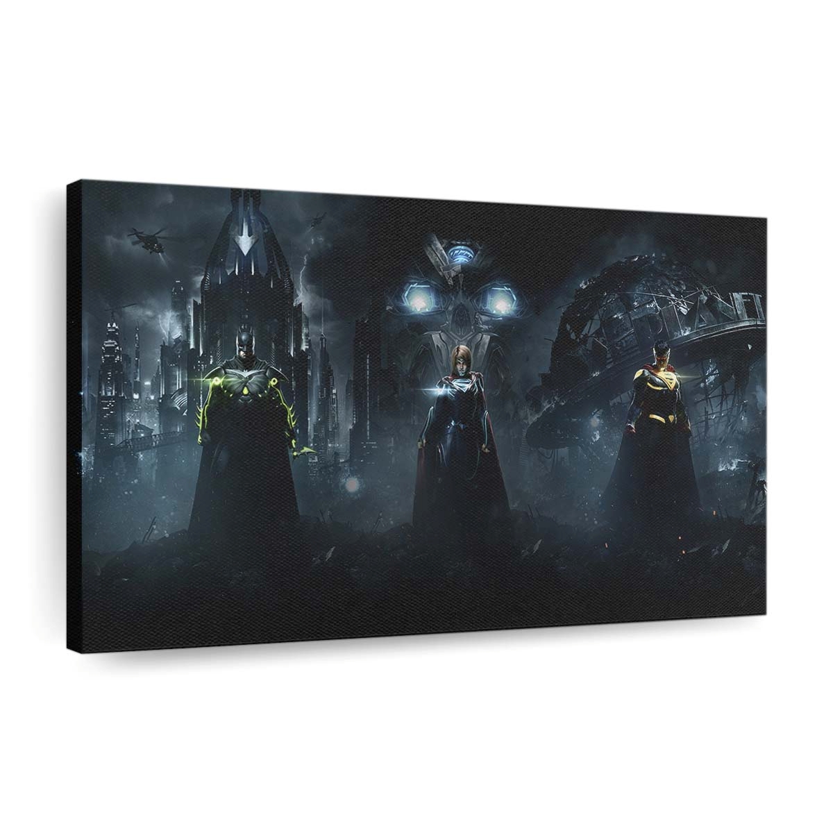 Injustice 2 Superman Supergirl Batman Combine Leinwandbilder | Wanddeko