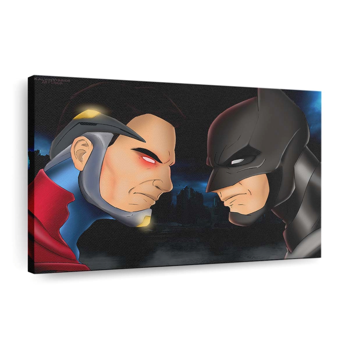 Injustice 2 Superman Vs Batman Art Leinwandbilder | Wanddeko