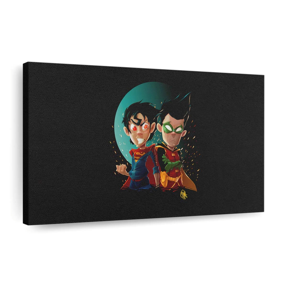 Kid Superman And Robin Leinwandbilder | Wanddeko