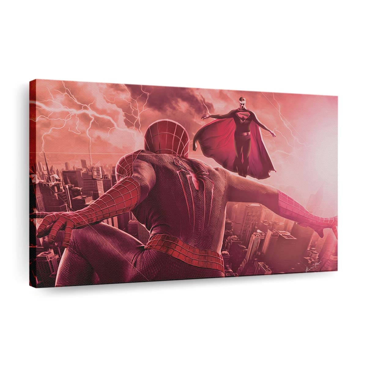 Spiderman Vs Superman Leinwandbilder | Wanddeko