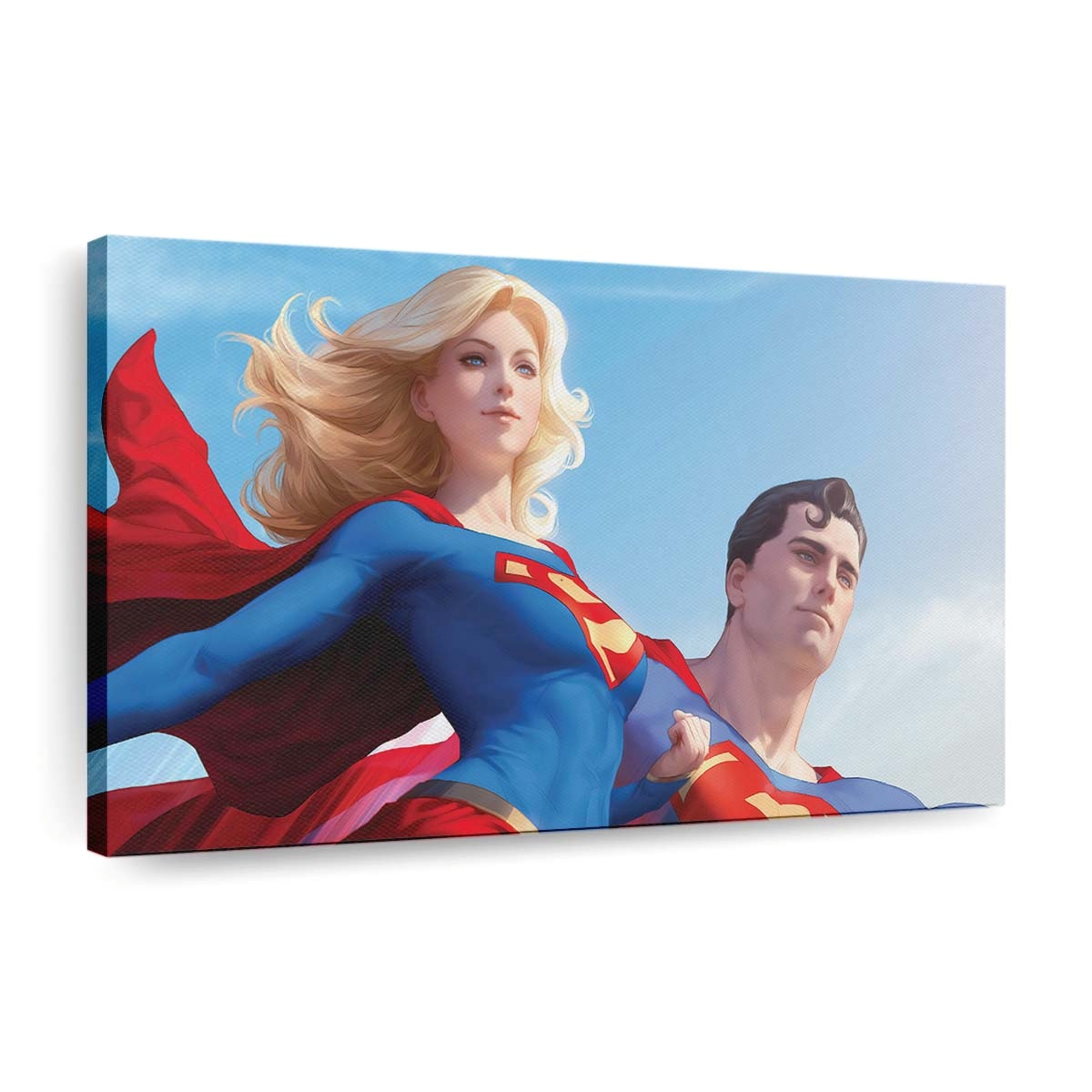 Superman And Supergirl Leinwandbilder | Wanddeko
