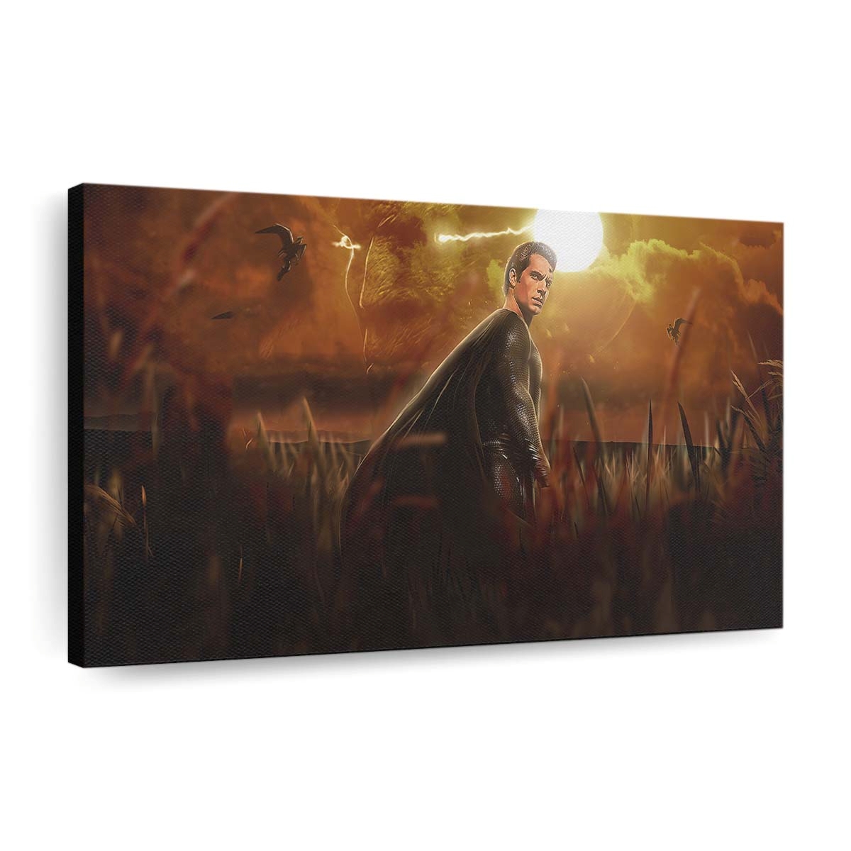 Superman Black Cape Leinwandbilder | Wanddeko