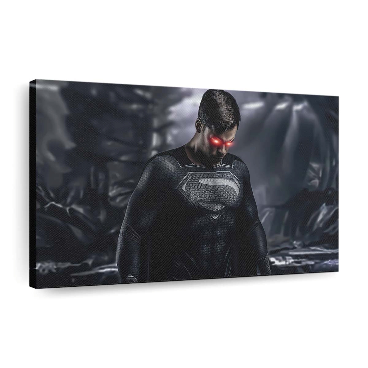 Superman Black Suit Cosplay Leinwandbilder | Wanddeko