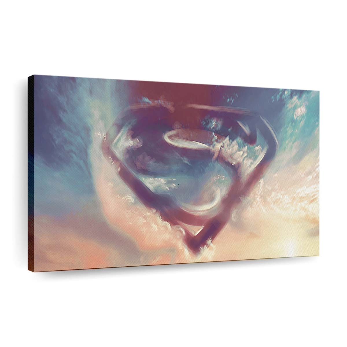 Superman Logo In Clouds Leinwandbilder | Wanddeko