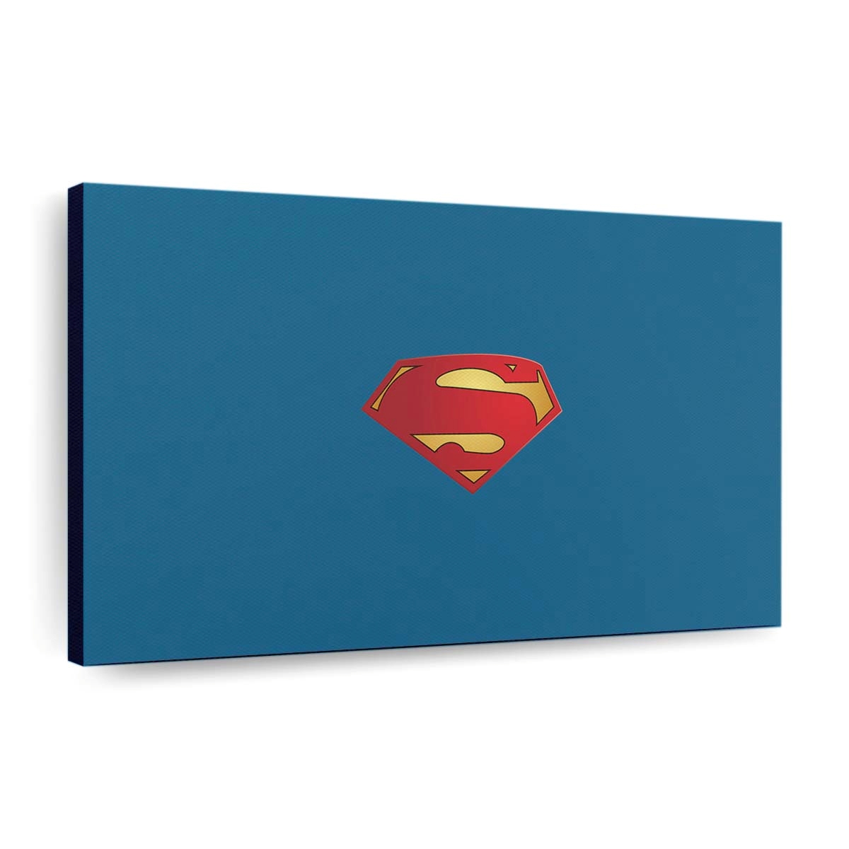 Superman Logo Minimal Leinwandbilder | Wanddeko