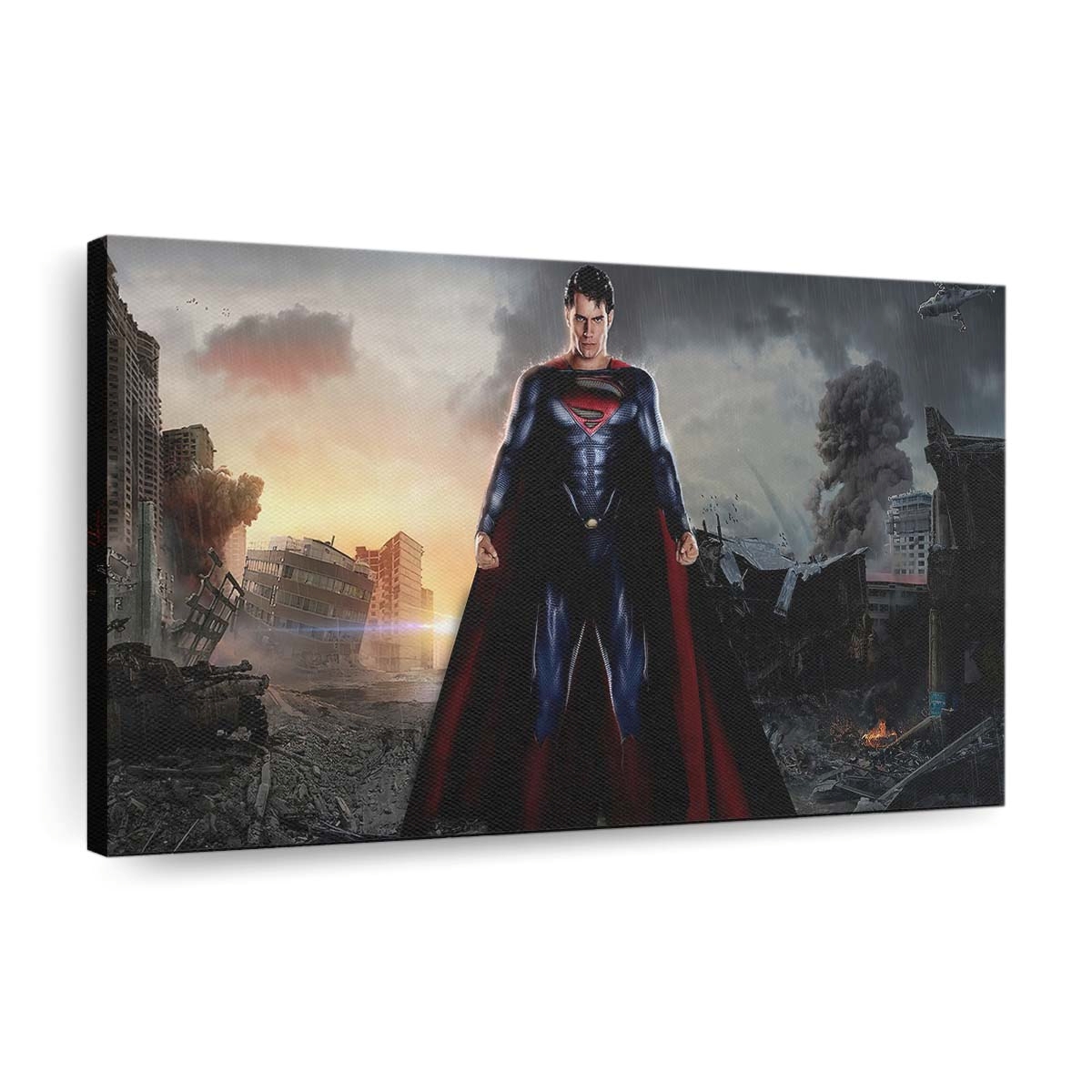 Superman Metropolis Destruction Leinwandbilder | Wanddeko