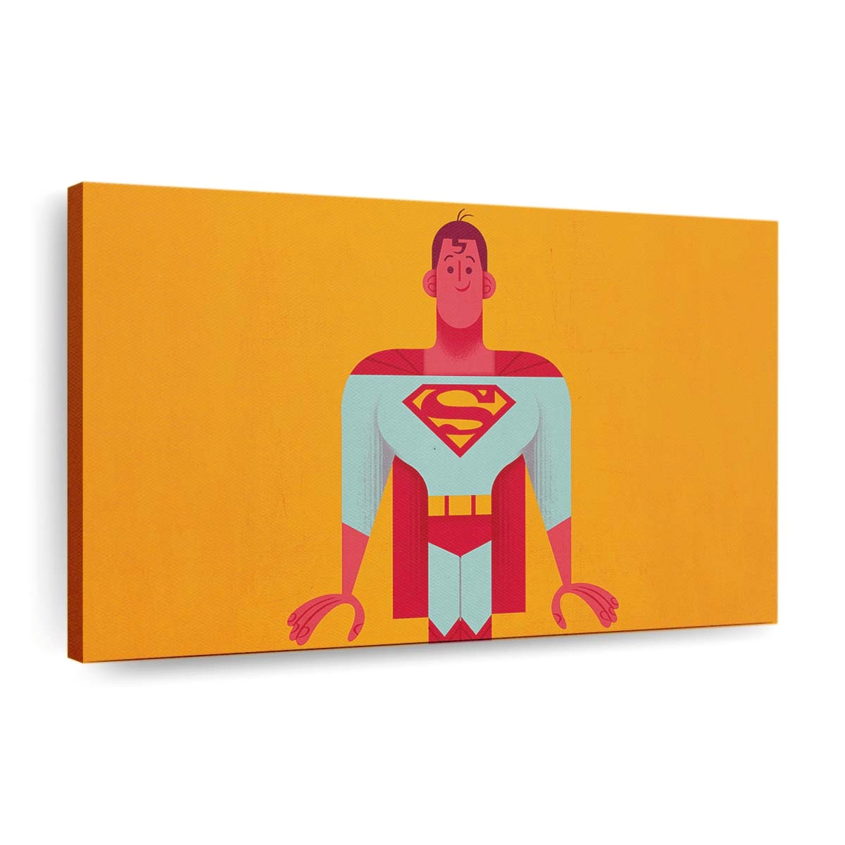 Superman Minimal Abstract Leinwandbilder | Wanddeko