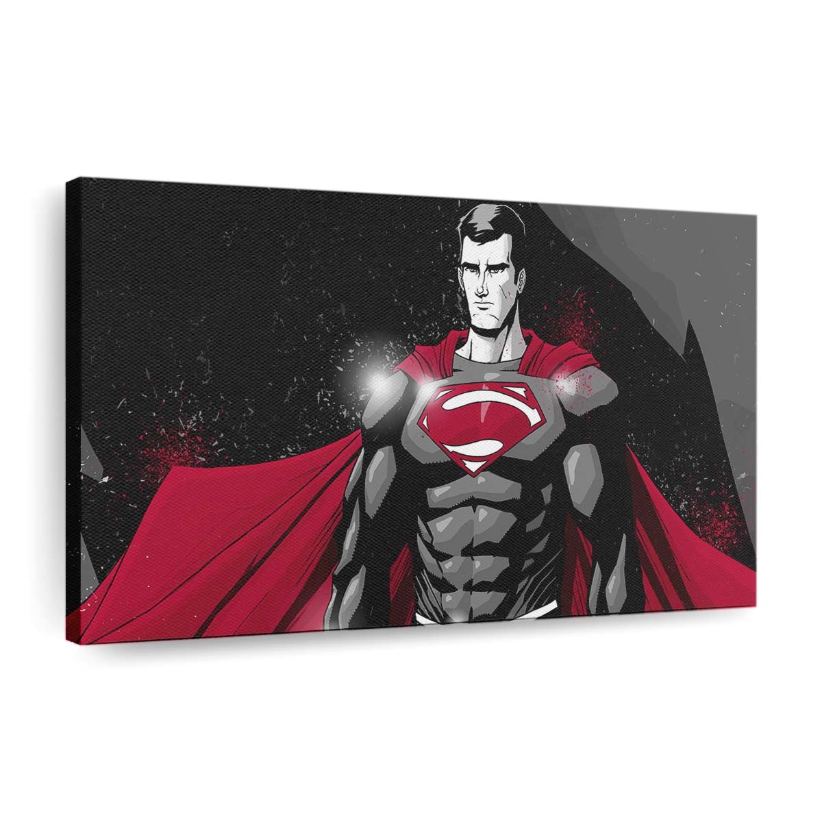 Superman Monochrome Art Leinwandbilder | Wanddeko